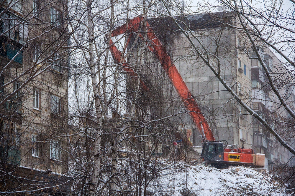 Демонтаж подъезда. Взрыв газа демонтаж подъезда.