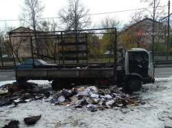 Вспыхнули на ходу. За сутки в Магнитогорске горели экскаватор и грузовик